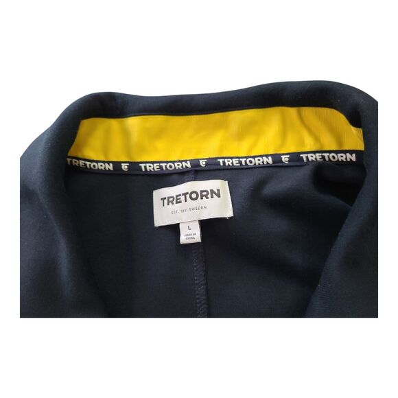 Tretorn Scuba Pea Coat Jacket Women's Large Navy Blue Button Front W/pockets - Picture 7 of 7